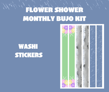 Flower Shower Monthly Bujo Sticker Kit Digital Download