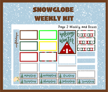 Snowglobe Weekly Sticker Kit Digital Download