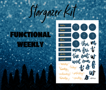 Stargazer Monthly Bujo Sticker Kit - Physical Stickers