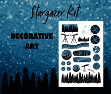Stargazer Monthly Bujo Sticker Kit - Physical Stickers