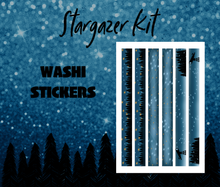 Stargazer Monthly Bujo Sticker Kit - Physical Stickers