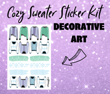 Cozy Sweater Monthly Bujo Sticker Kit - Physical Stickers