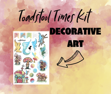Toadstool Times Monthly Bujo Sticker Kit - Physical Stickers