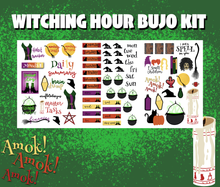 Witching Hour Monthly Bujo Sticker Kit - Physical Stickers