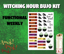 Witching Hour Monthly Bujo Sticker Kit - Physical Stickers