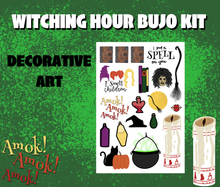 Witching Hour Monthly Bujo Sticker Kit - Physical Stickers