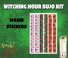 Witching Hour Monthly Bujo Sticker Kit - Physical Stickers