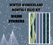 Winter Wonderland Monthly Bujo Sticker Kit - Physical Stickers