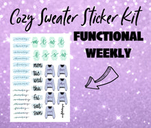 Cozy Sweater Monthly Bujo Sticker Kit - Physical Stickers
