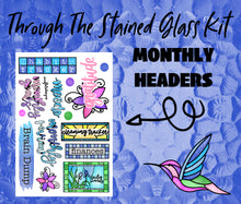 Through The Stained Glass Monthly Bujo Sticker Kit - Physical Stickers