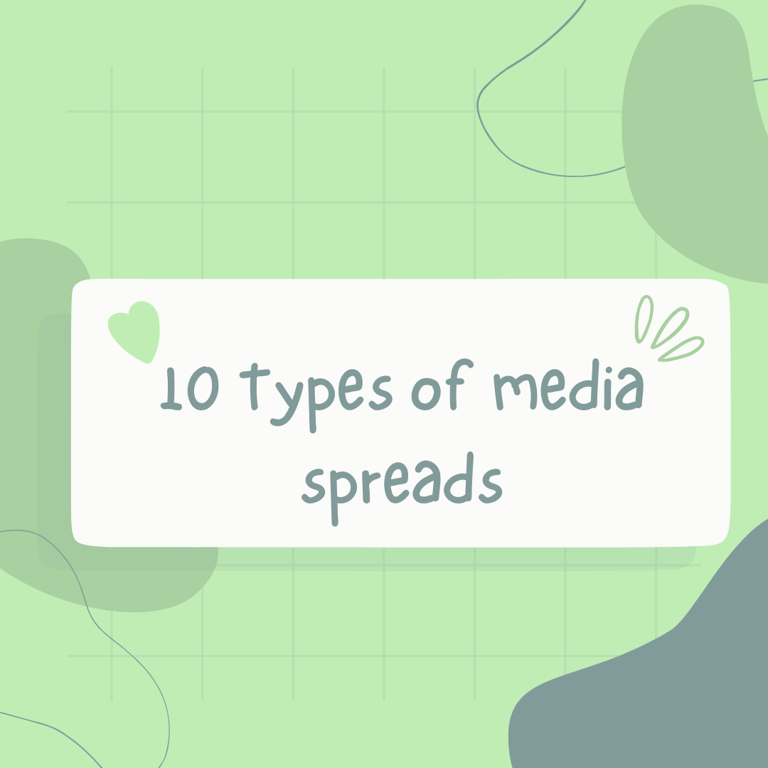 Types Spread Image 10 Types of Media Spreads – Erin Floto Designs