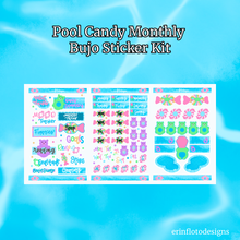 Pool Candy Monthly Bujo Sticker Kit - Physical Stickers