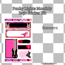Punky Lights Monthly Bujo Sticker Kit - Physical Stickers