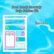 Pool Candy Monthly Bujo Sticker Kit - Physical Stickers