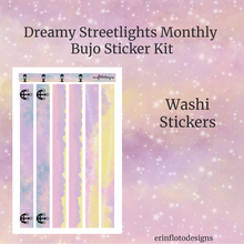 Dreamy Streetlights Monthly Bujo Sticker Kit Digital Download