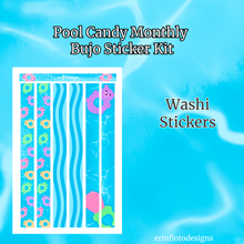 Pool Candy Monthly Bujo Sticker Kit Digital Download