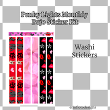 Punky Lights Monthly Bujo Sticker Kit - Physical Stickers