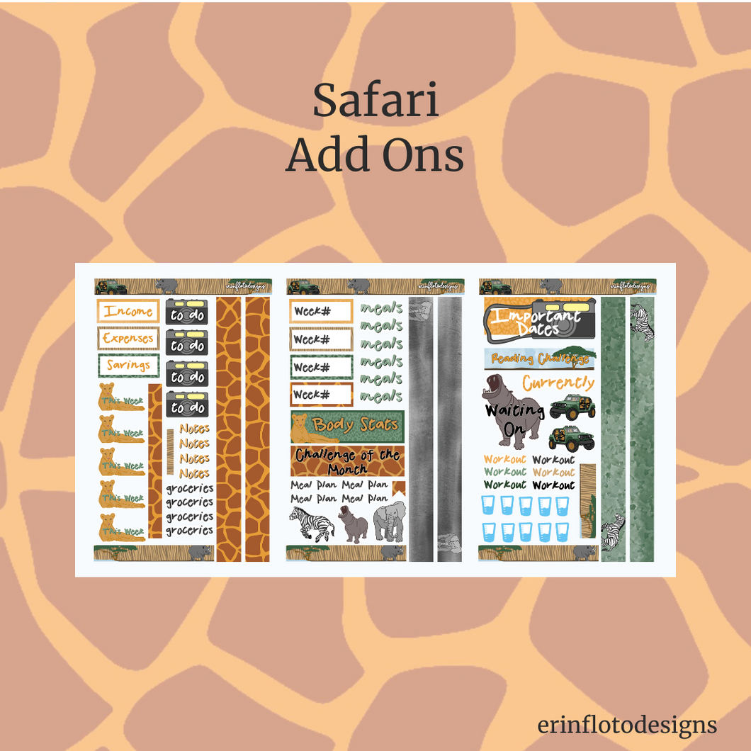 Safari Kit Add Ons Digital Download