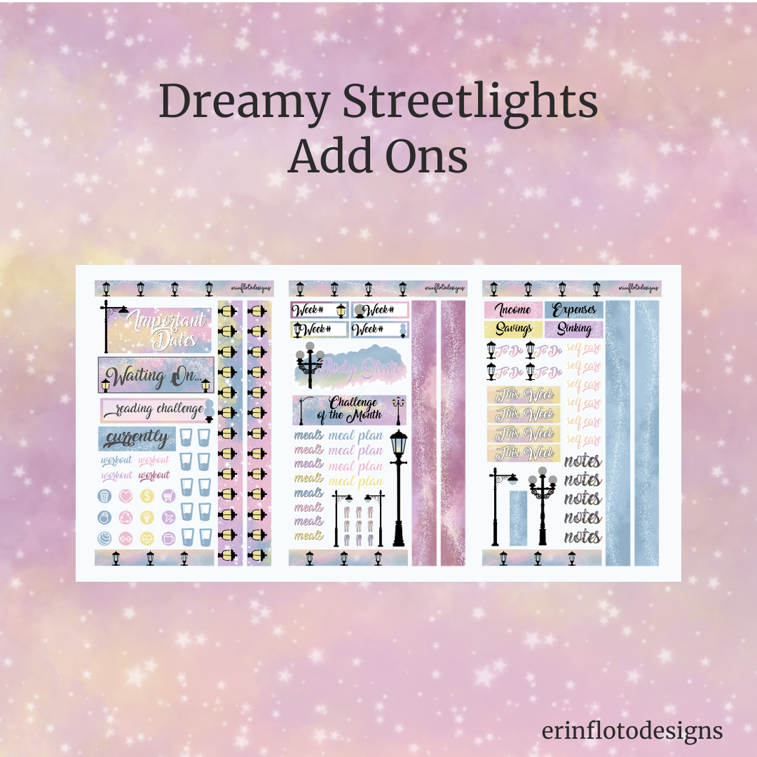 Dreamy Streetlights Add Ons Digital Download