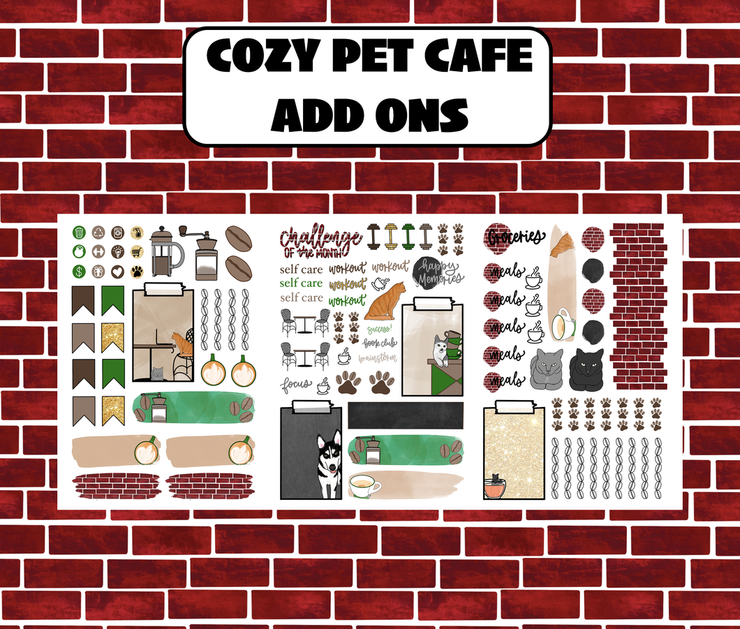 Cozy Pet Cafe Add Ons Digital Download