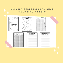 Dreamy Streetlights Bujo Coloring Sheets