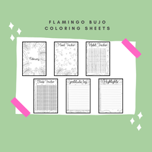 Flamingo Bujo Coloring Sheets