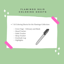 Flamingo Bujo Coloring Sheets