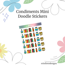 Condiment Doodle Stickers Digital Download