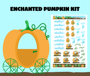 Enchanted Pumpkin Monthly Bujo Sticker Kit Digital Download