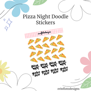 Digital Download - Pizza Night Mini Stickers