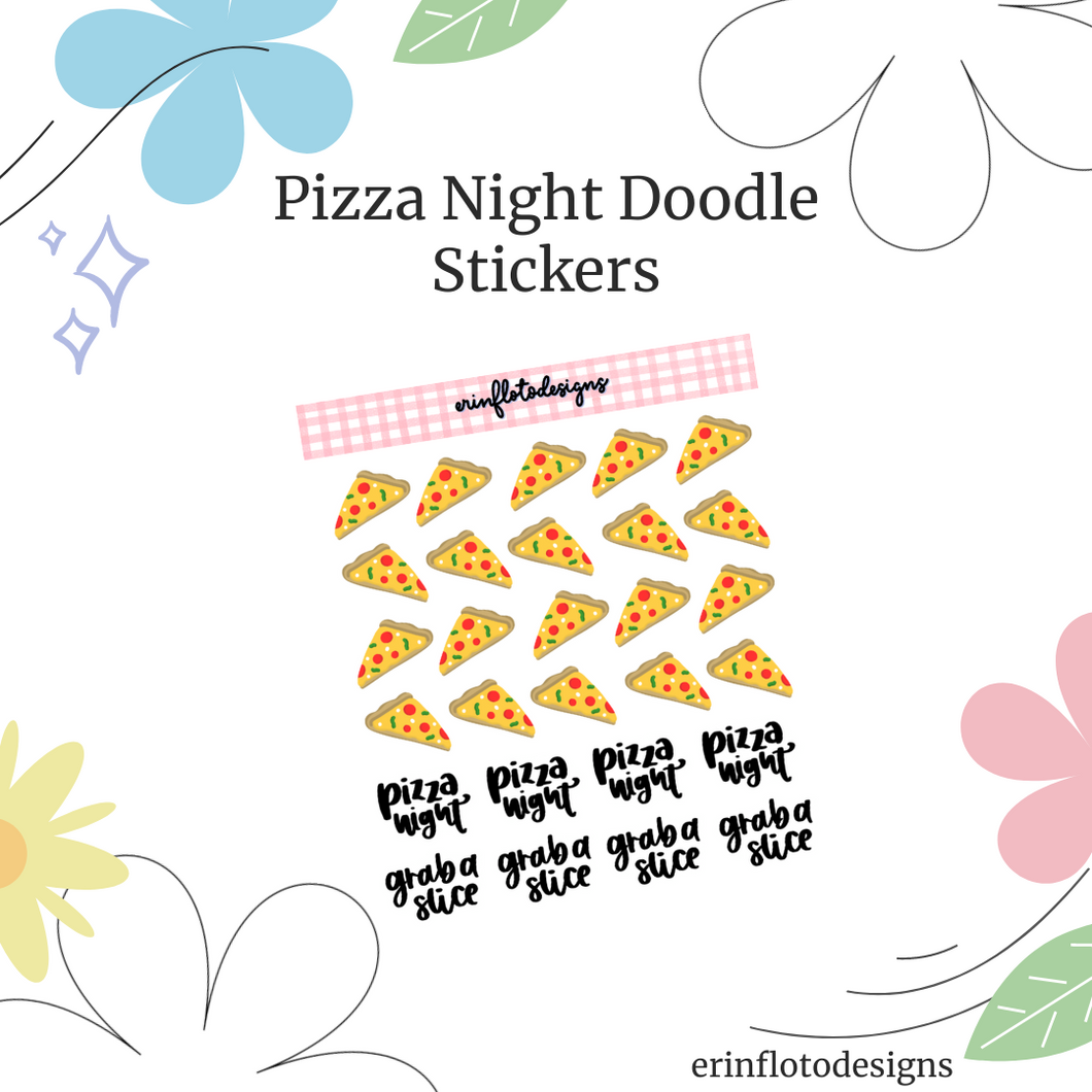 Digital Download - Pizza Night Mini Stickers