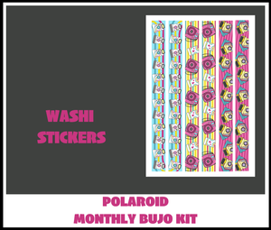Digital Download - Polaroid Monthly Bujo Sticker Kit
