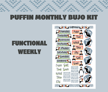 Puffin Monthly Bujo Sticker Kit Digital Download