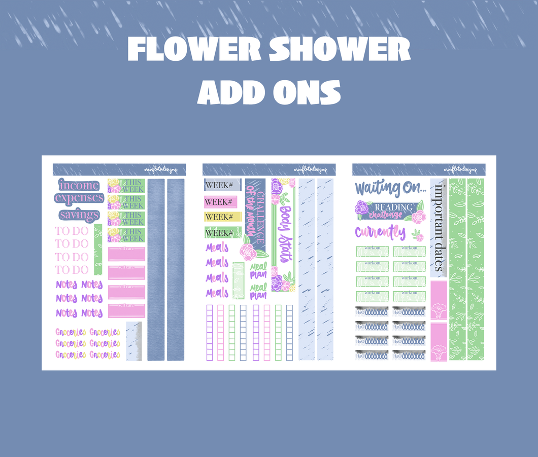 Flower Shower Add Ons Digital Download