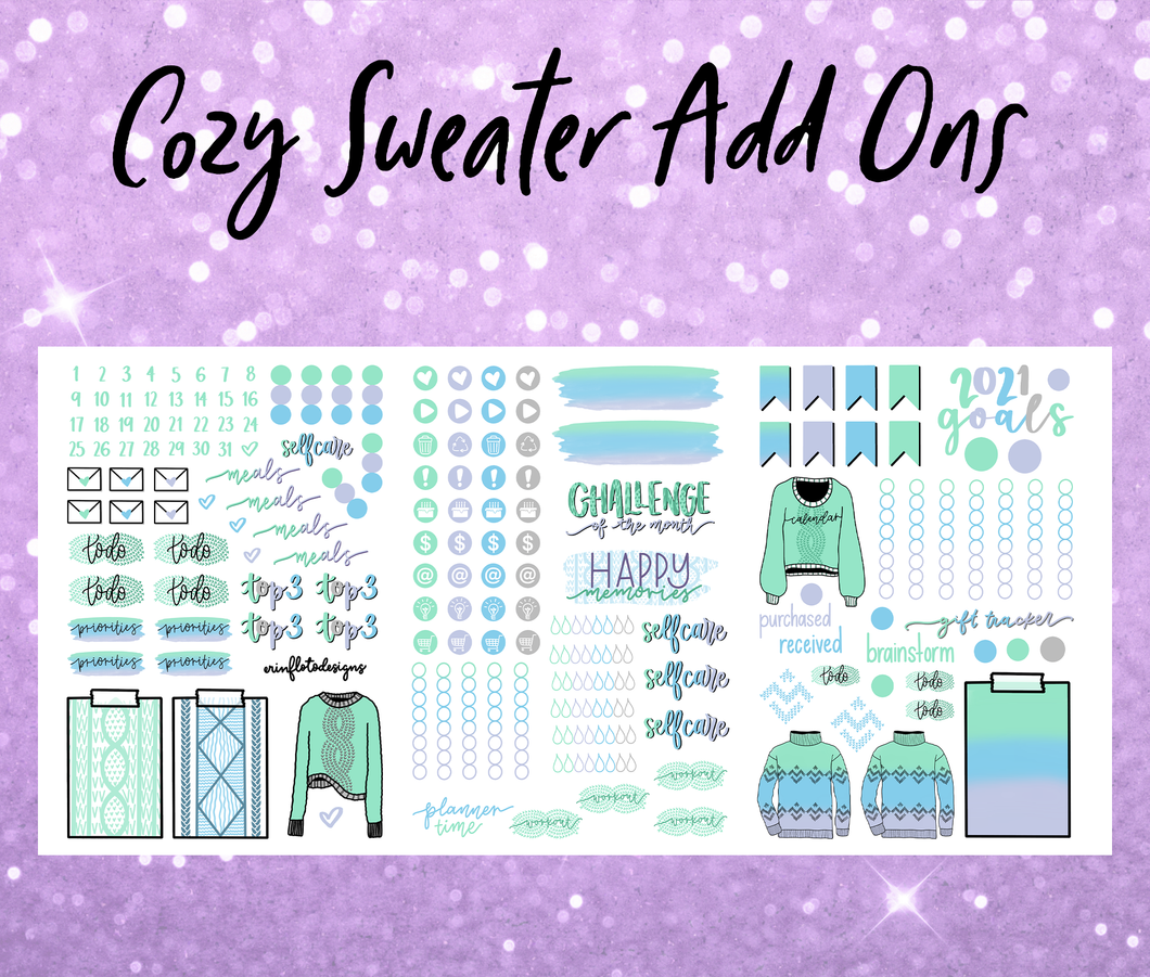 Cozy Sweater Add Ons Digital Download