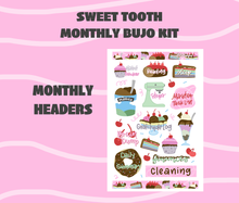 Digital Download - Sweet Tooth Theme Monthly Planner Sticker Kit