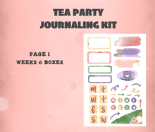 Tea Party Journaling Sticker Kit Digital Download