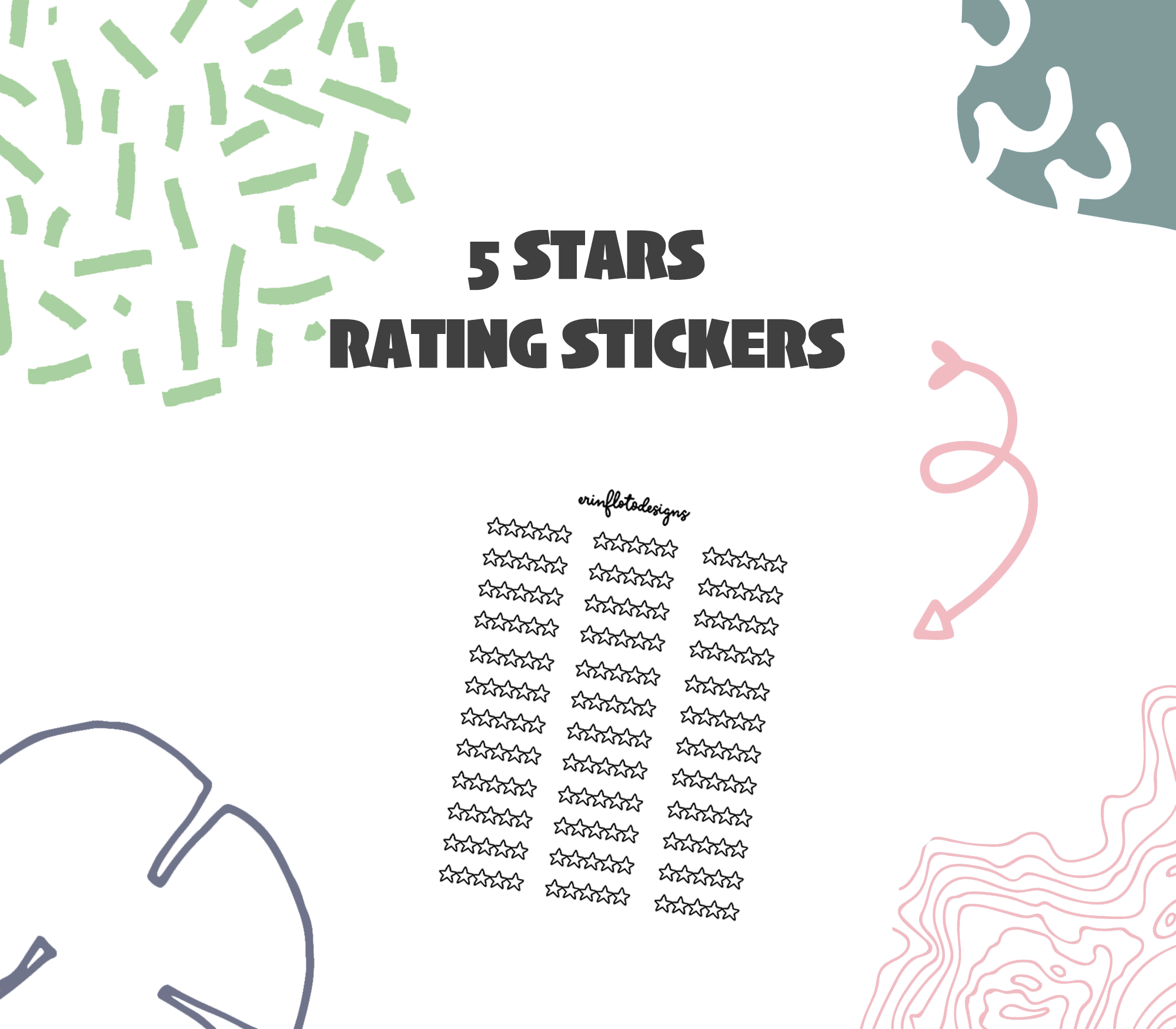 Rainy Reading Journaling Stickers Digital Download – Erin Floto