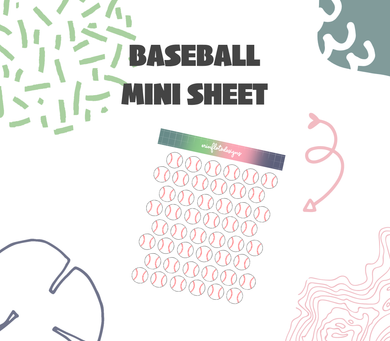 Digital Download - Baseball Mini Stickers