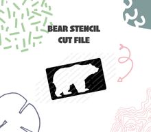 Digital Download - Bear Stencil Cut File