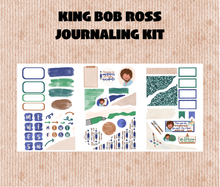 King Bob Ross Journaling Sticker Kit Digital Download
