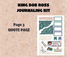 Digital Download - King Bob Ross Journaling Sticker Kit