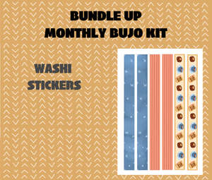 Digital Download - Bundle Up Monthly Bujo Sticker Kit