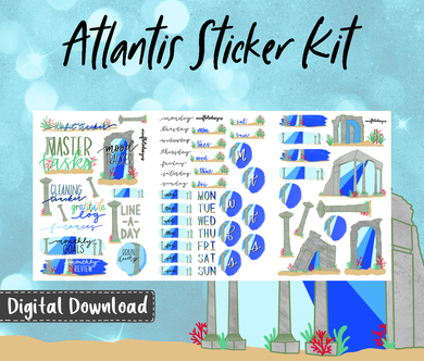 Atlantis Sticker Kit Digital Download