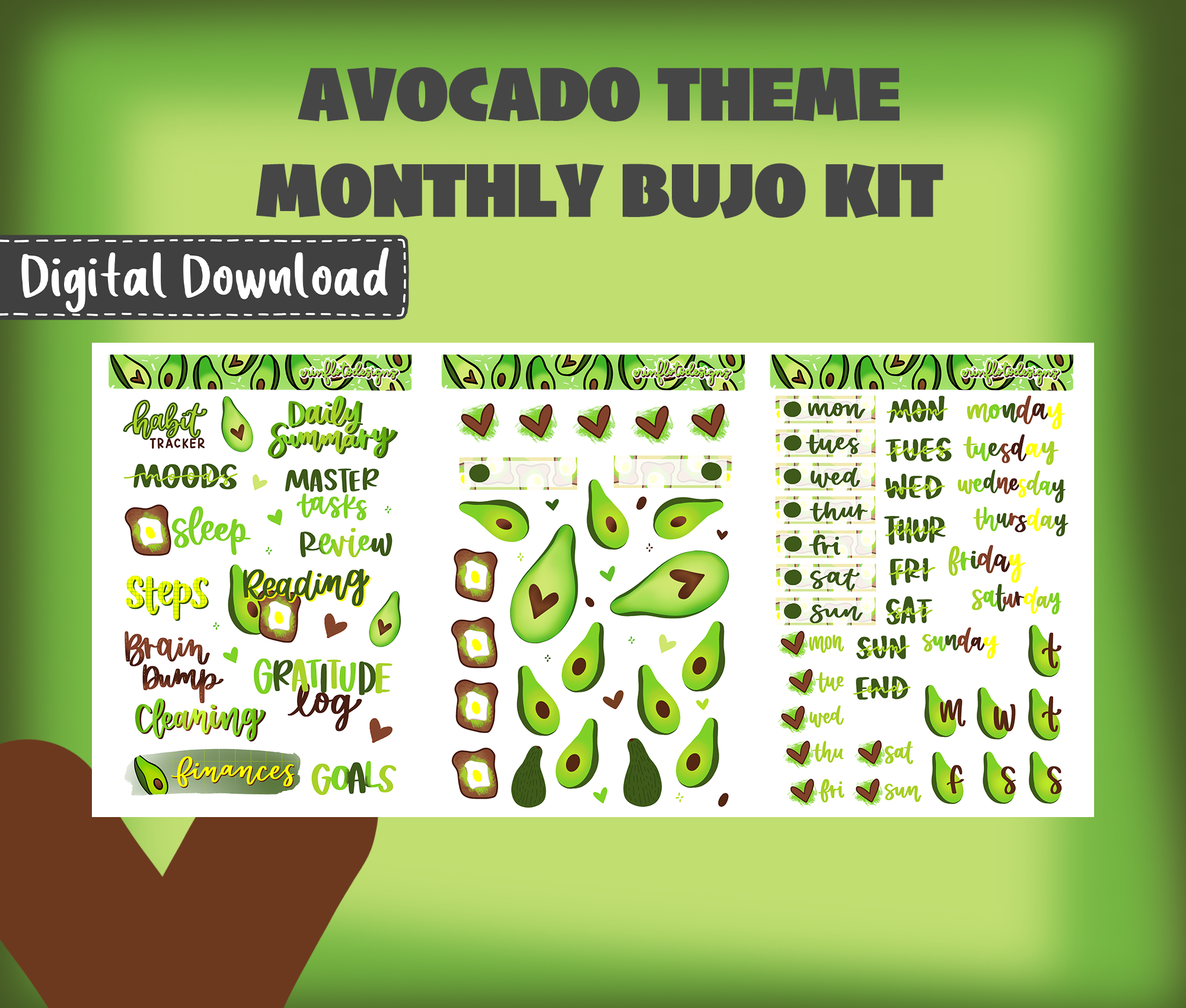 Bullet Journal Kit Planner Kit Sticker Kit Bujo Kit Bullet Journal