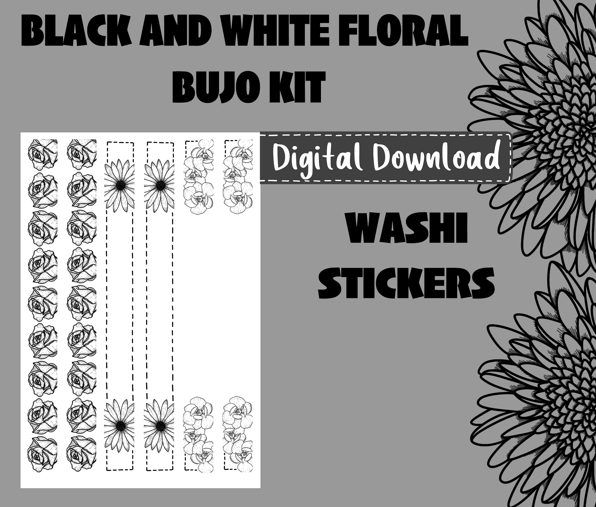 Mood Board Weekly Sticker Kit Digital Download – Erin Floto Designs