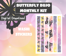 Digital Download - Butterfly Monthly Bujo Sticker Kit