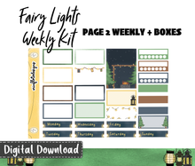 Digital Download - Fairy Lights Weekly Sticker Kit