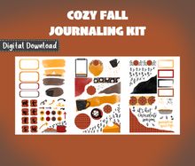 Cozy Fall Journaling Sticker Kit Digital Download