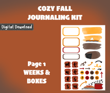 Digital Download - Cozy Fall Journaling Sticker Kit
